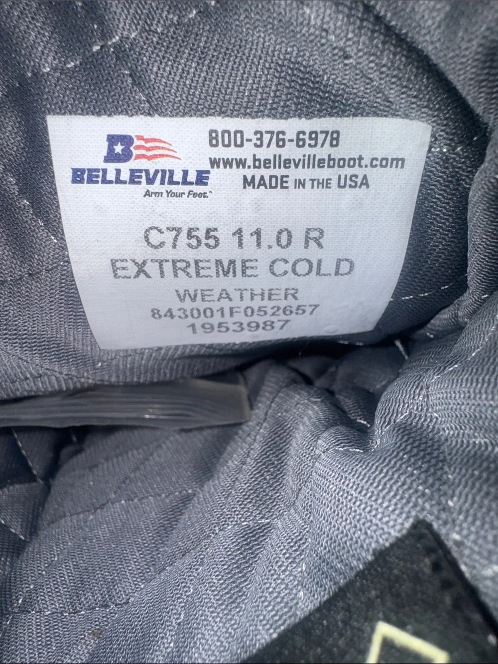 NWT Belleville XCW Extreme Cold Weather Insulated Boots - Men’s Size 11R